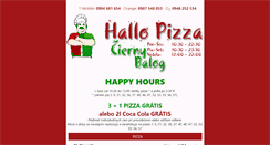 Desktop Screenshot of hallopizza.sk