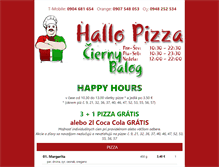 Tablet Screenshot of hallopizza.sk